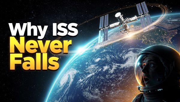 why the ISS never falls to Earth